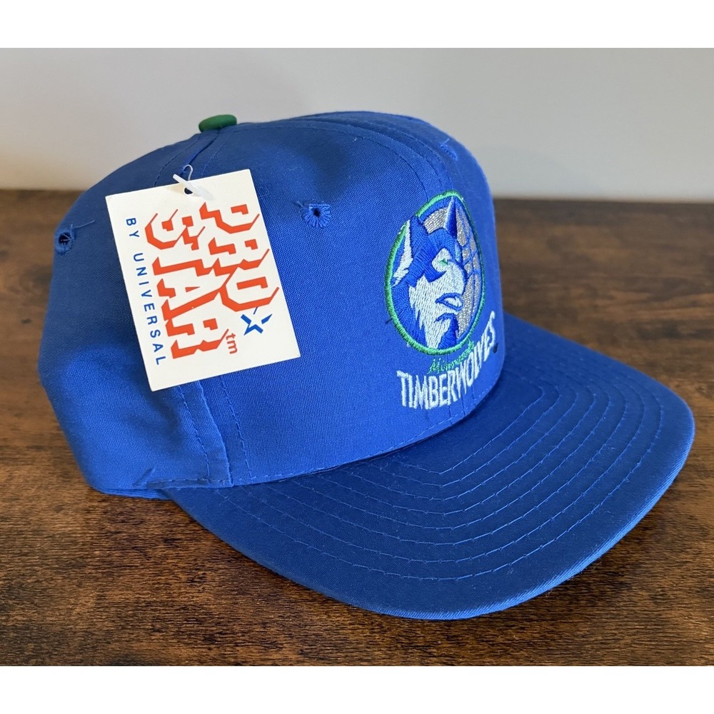 Vintage Minnesota Timberwolves Pro Star Hat Snapback Brand New w/ Tags Blue - Picture 3 of 12